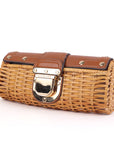 Santorini Wicker Clutch