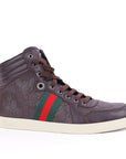 Guccissima Leather Web Lace Sneaker EU-44.5