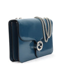 Patent Leather Interlocking GG Shoulder Bag