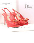 Christian Dior Leather Peep Toe Pumps