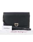 Salvatore Ferragamo Leather Gancini Messenger Bag