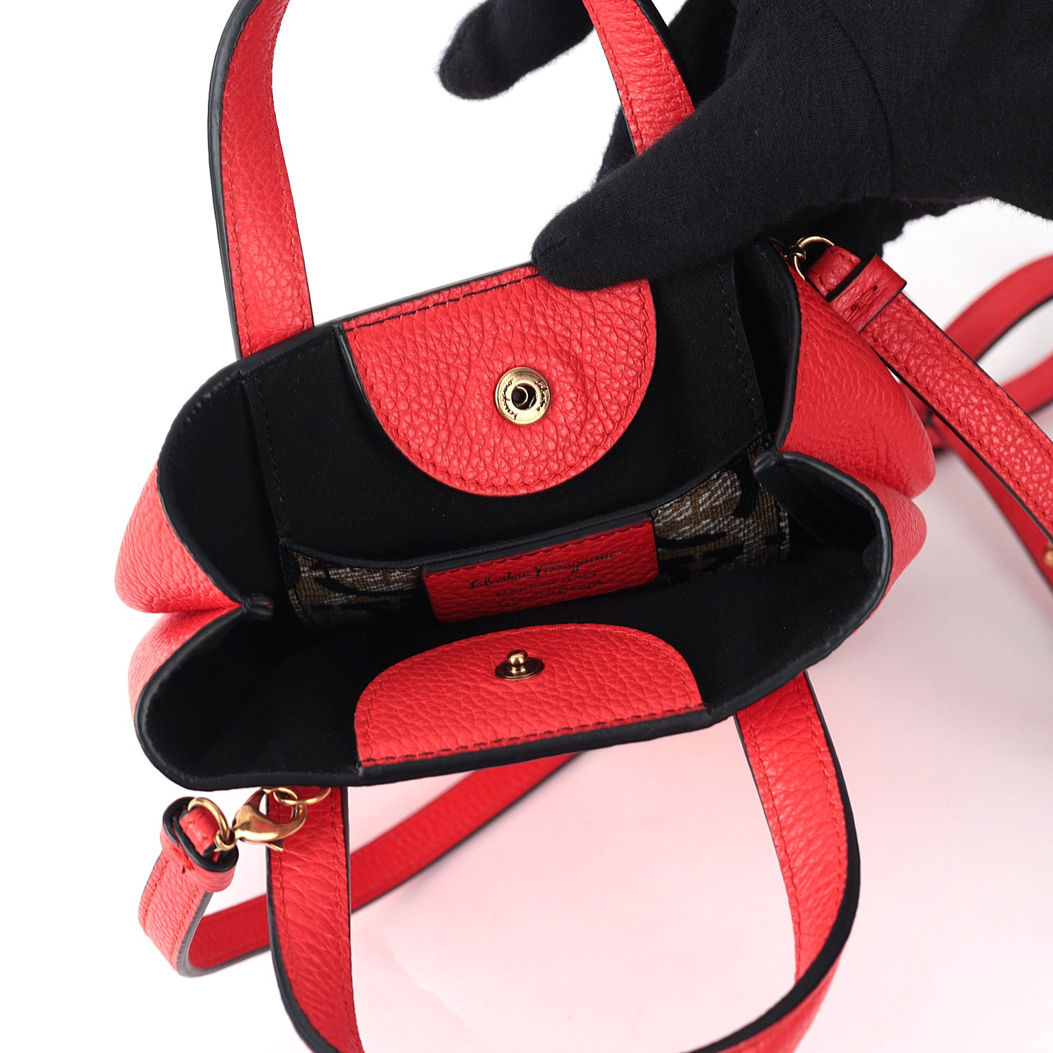 Salvatore Ferragamo Gancini Red Mini Bag