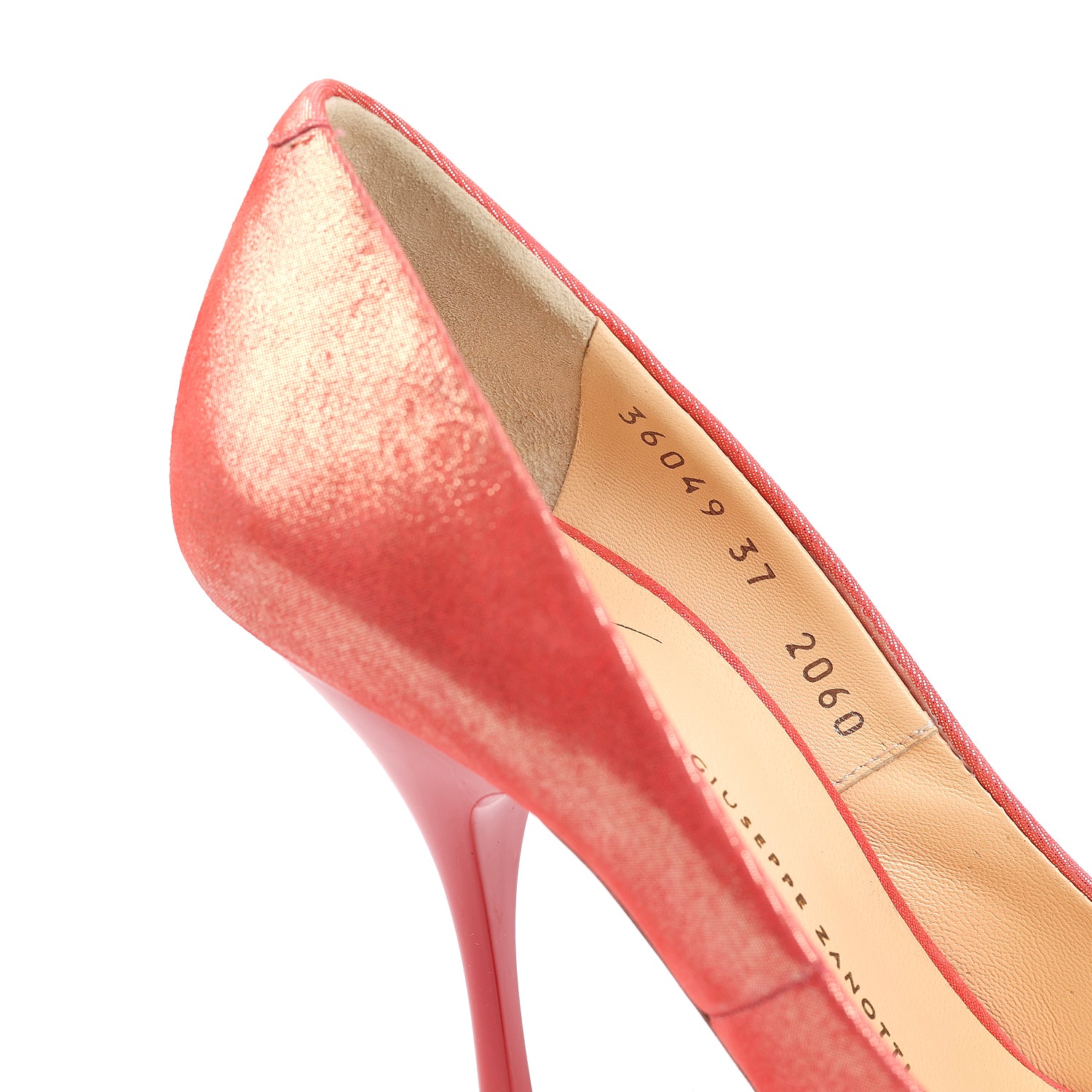 Giuseppe Zanotti Glitter Pink Colorblock Pumps