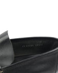 Black Leather Gancini Bit Loafers