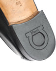 Black Leather Gancini Bit Loafers