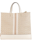 Coach Dempsey Tote 22 In Signature Jacquard With Coach Patch