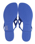 Hermes Rubber Womens Egerie Sandals 36 Bleu Outremer