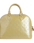 Louis Vuitton Yellow Monogram Vernis Alma PM Bag