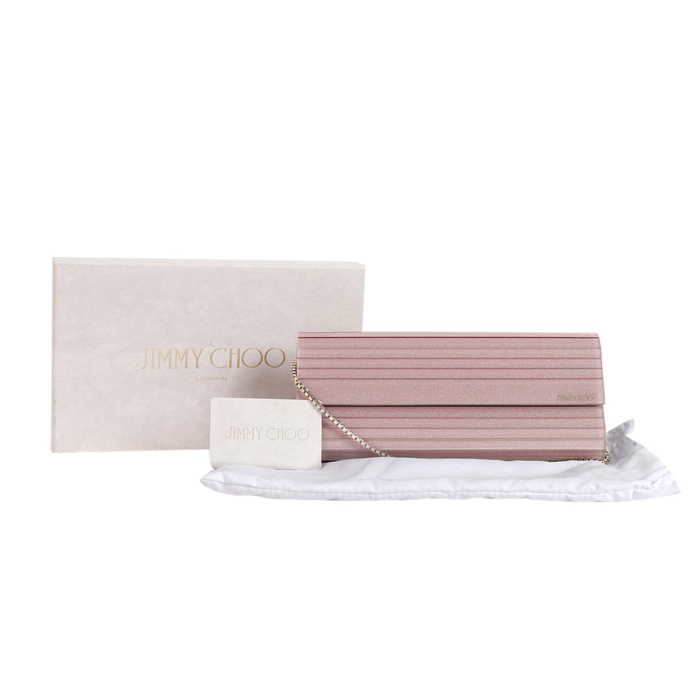 Jimmy Choo Glitter Acrylic Sweetie Clutch