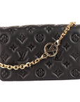 Louis Vuitton Black Monogram Leather Coussin Pochette Bag