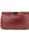 Jimmy Choo Leather Crinkled Zulu Grommet Embellished Zip Clutch