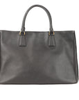 Prada Black Saffiano Lux Leather Large Gardener's Tote