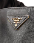 Prada Black Saffiano Lux Leather Large Gardener's Tote