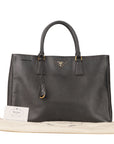 Prada Black Saffiano Lux Leather Large Gardener's Tote