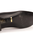 Gucci Black Leather Horsebit Block Heel Pumps EU- 36.5