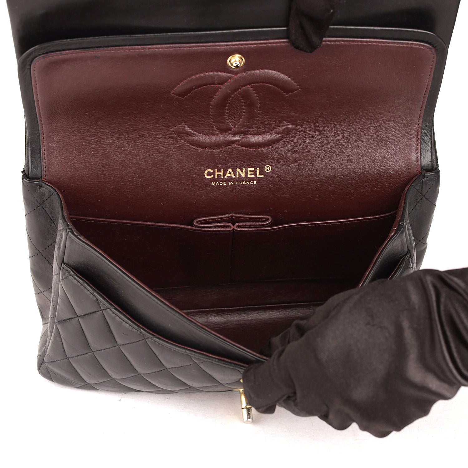 Chanel Black Quilted Medium Classic Double Flap Bag