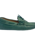 Tod's Green Leather Gommino Slip On Loafers Size EU 40