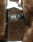 RRL by Ralph Lauren Fur Leather Jacket Size L