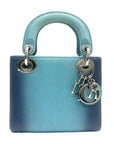 Mini Lady Dior Ombre Lizard Pattern in Blue