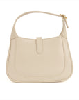 Gucci White Leather Mini 1961 Jackie Shoulder Bag