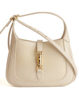 Gucci White Leather Mini 1961 Jackie Shoulder Bag