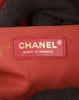 CHANEL Red Medium Lambskin Boy Flap Bag