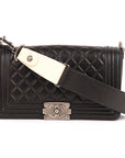 Chanel Quilted Wild Stitched Leather Medium Boy Bag