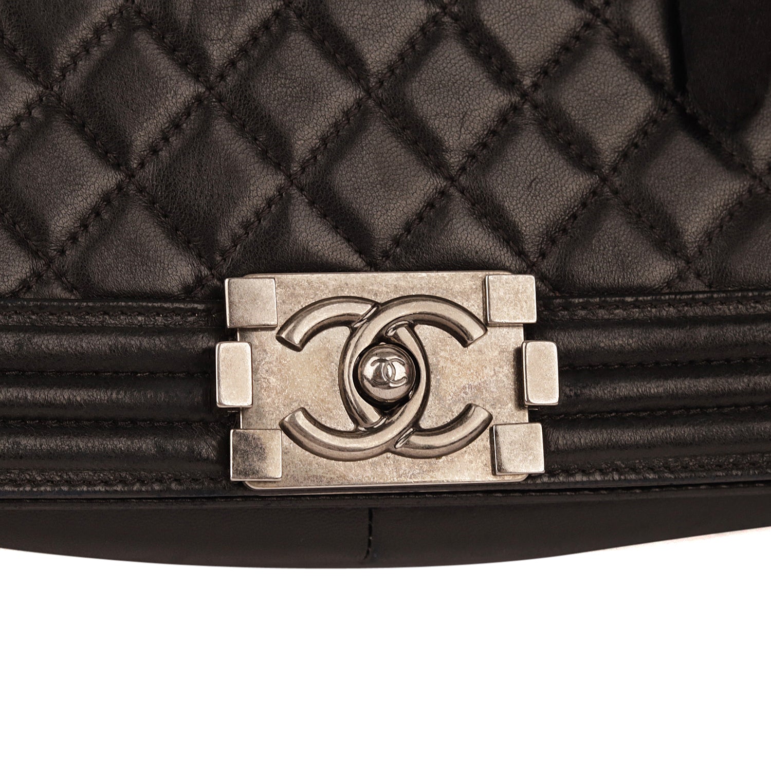 Chanel Quilted Wild Stitched Leather Medium Boy Bag