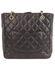 Chanel Black Caviar Petit Shopping PST Tote