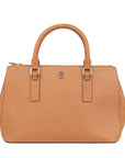 Tory Burch Tan Leather Oversized Robinson Double Zip Tote