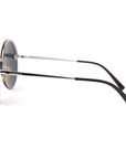 Versace Silver/Purple Metal MOD 2176 Medusa Rimless Round Sunglasses