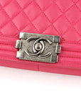 Chanel Quilted Lambskin Large Boy Flap Pink