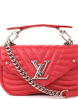 Louis Vuitton Ecarlate Leather New Wave Chain MM Bag