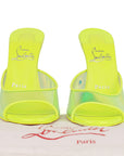 Christian Louboutin PVC Just Arch 100 Neon Yellow - Size EU 37.5