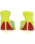 Christian Louboutin PVC Just Arch 100 Neon Yellow - Size EU 37.5