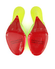 Christian Louboutin PVC Just Arch 100 Neon Yellow - Size EU 37.5