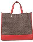 Coach Multicolor Signature Canvas and Leather Dempsey Tote