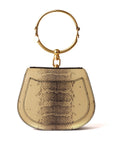 Chloé Python Skin Nile Bracelet Bag Beige/Black