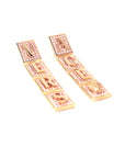 Versace Natural Logo Crystal-embellished Earrings