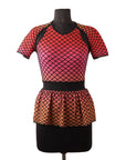 Missoni Top Knit Pink & Black Colour Open Back