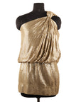 Kangana Trehan Dusk One Shoulder Knotted Sequin Dress