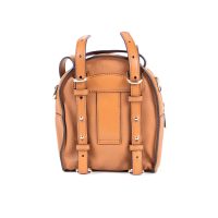 Rhea Medium Leather Tan Backpack