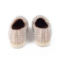Beige Studded Shoes-36