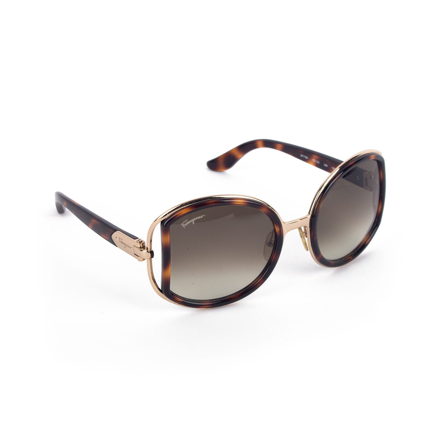 Brown/ Golden D shape Sunglasses