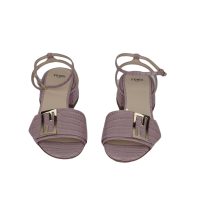 Calf Pink Leather Baguette Sandals-38