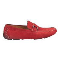 Red Suede Calf Loafers