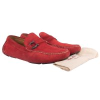 Red Suede Calf Loafers