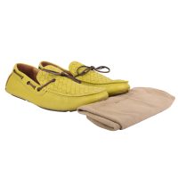 Suede Loafer Driver Woven Detail